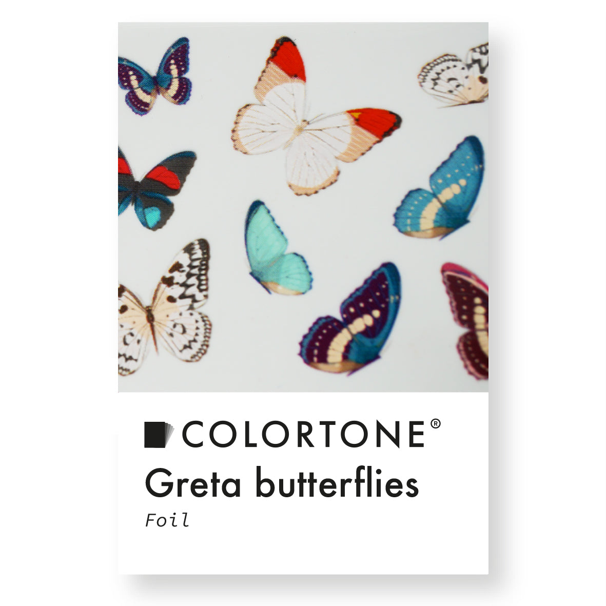 Clear Greta Butterflies Foil - Multicolor