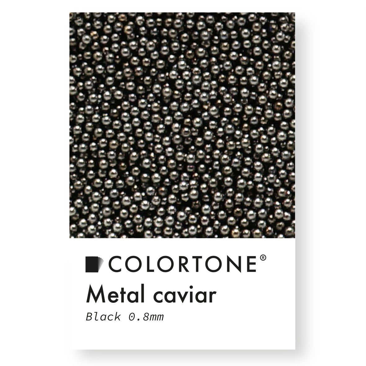 Metal Caviar 0.8 mm - Zwart | Colortone