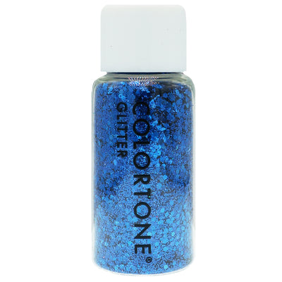 Pixie Blue - Medium Mix Glitter Flesje | Colortone