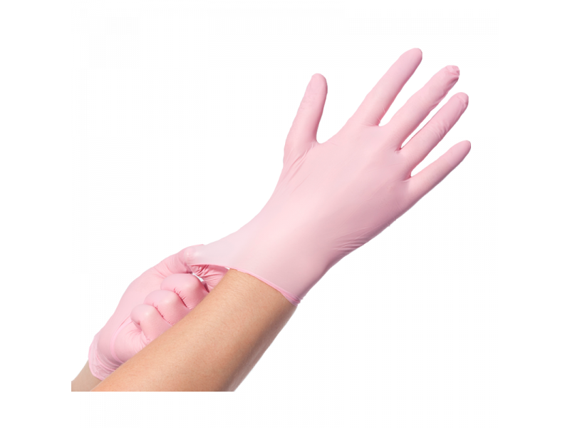 Roze Nitril Handschoenen XS 100 stuks