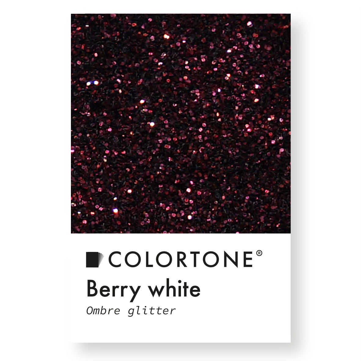 Berry White - Ombre glitter