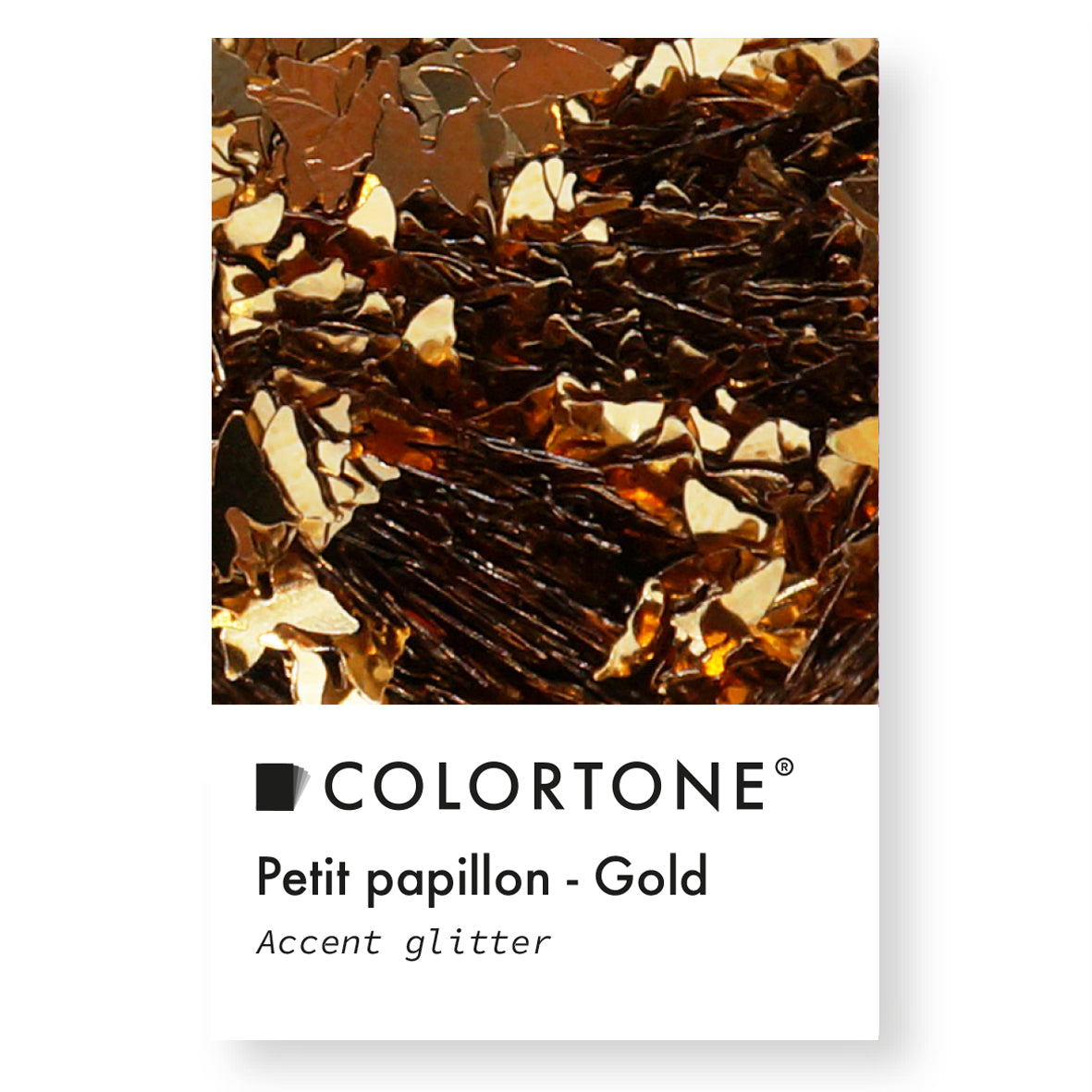 Petit Papillon Gold - Accent glitter Flesje | Colortone