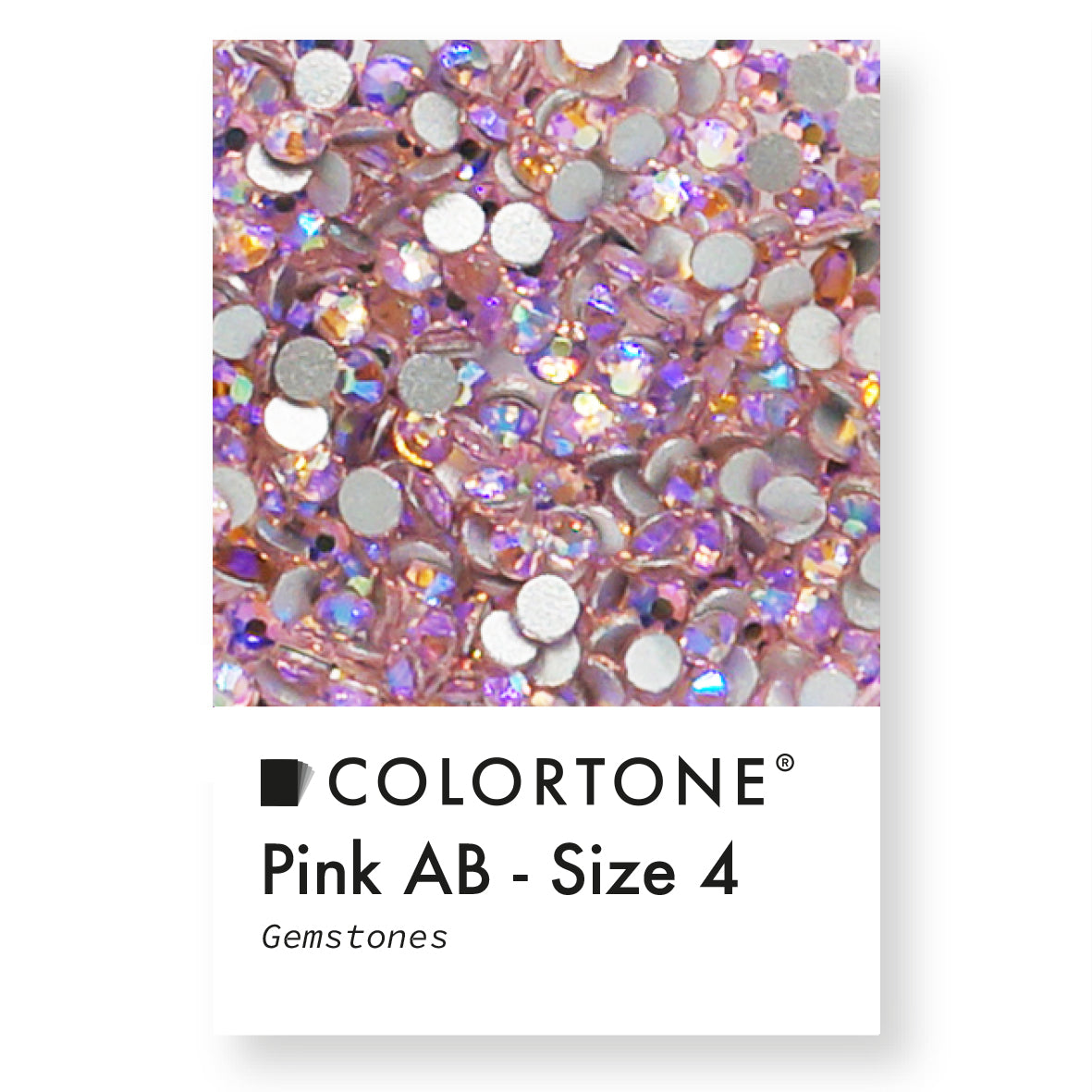 Pink Aurora Borealis Gemstones - Size 4
