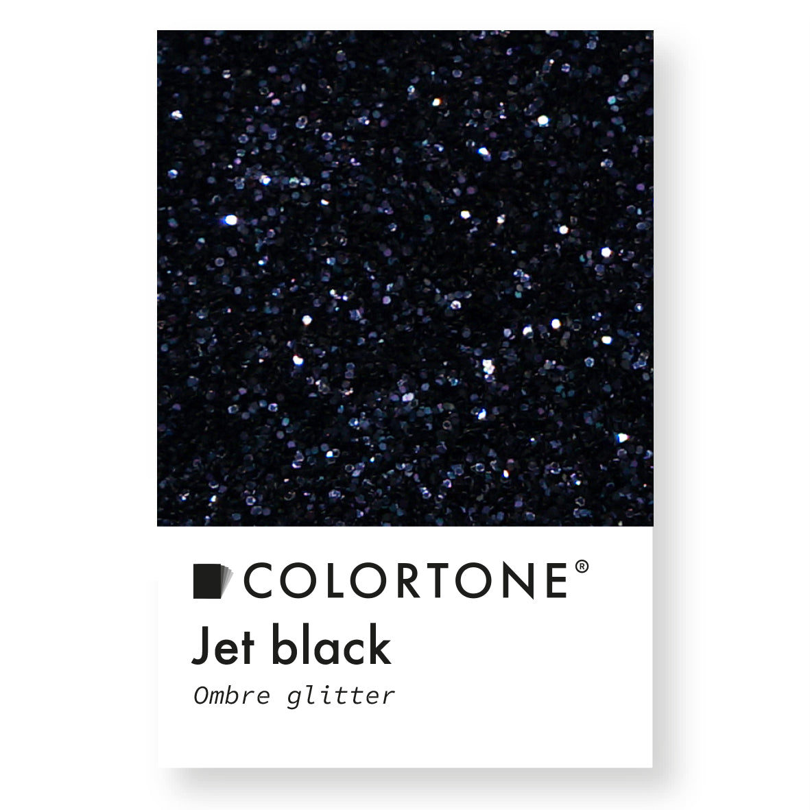 Jet Black - Ombre Glitter
