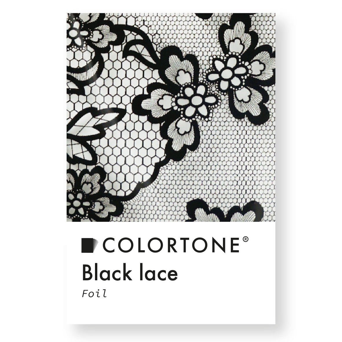 Black Lace Foil - Zwart