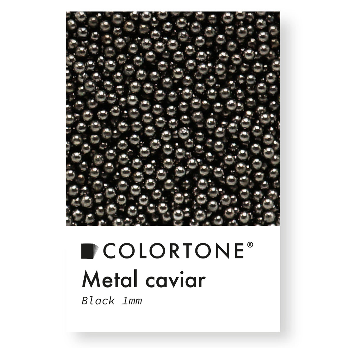 Metal Caviar 1 mm - Zwart | Colortone