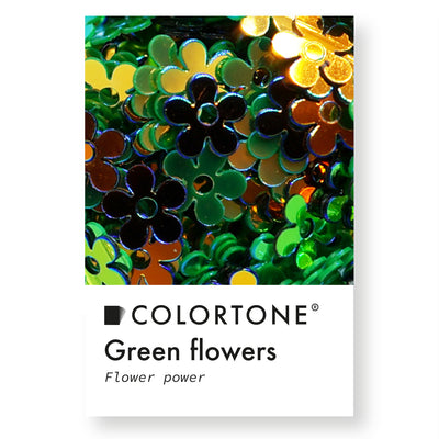 Green Flowers - Inlay Glitter | Colortone