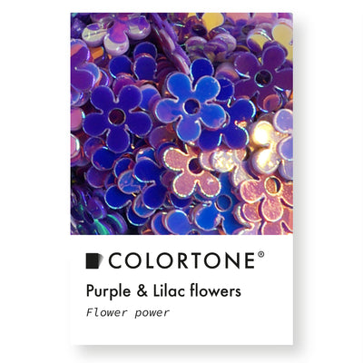 Purple & Lilac Flowers - Inlay Glitter | Colortone