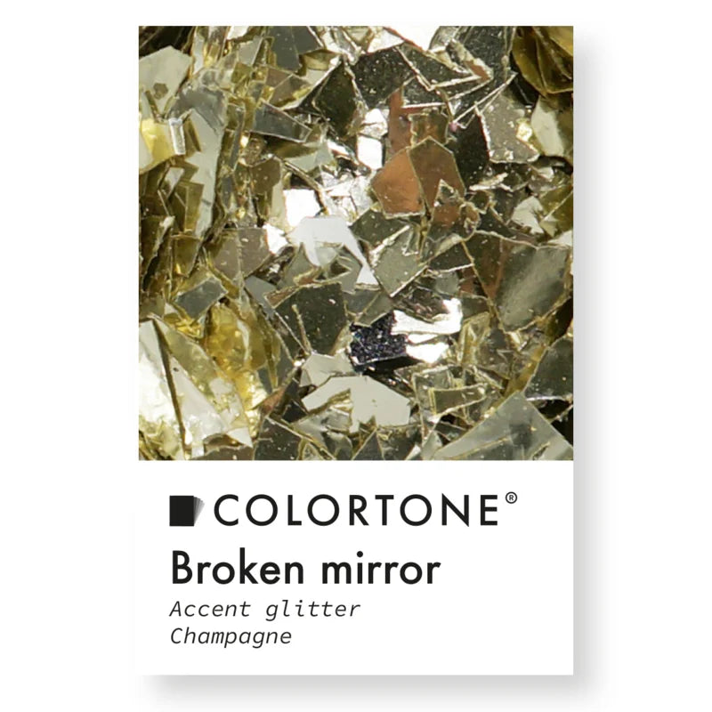 Broken Mirror Champagne Inlay glitter