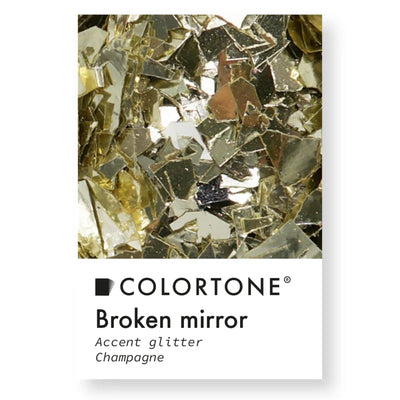 Broken Mirror Champagne - Inlay glitter | Colortone