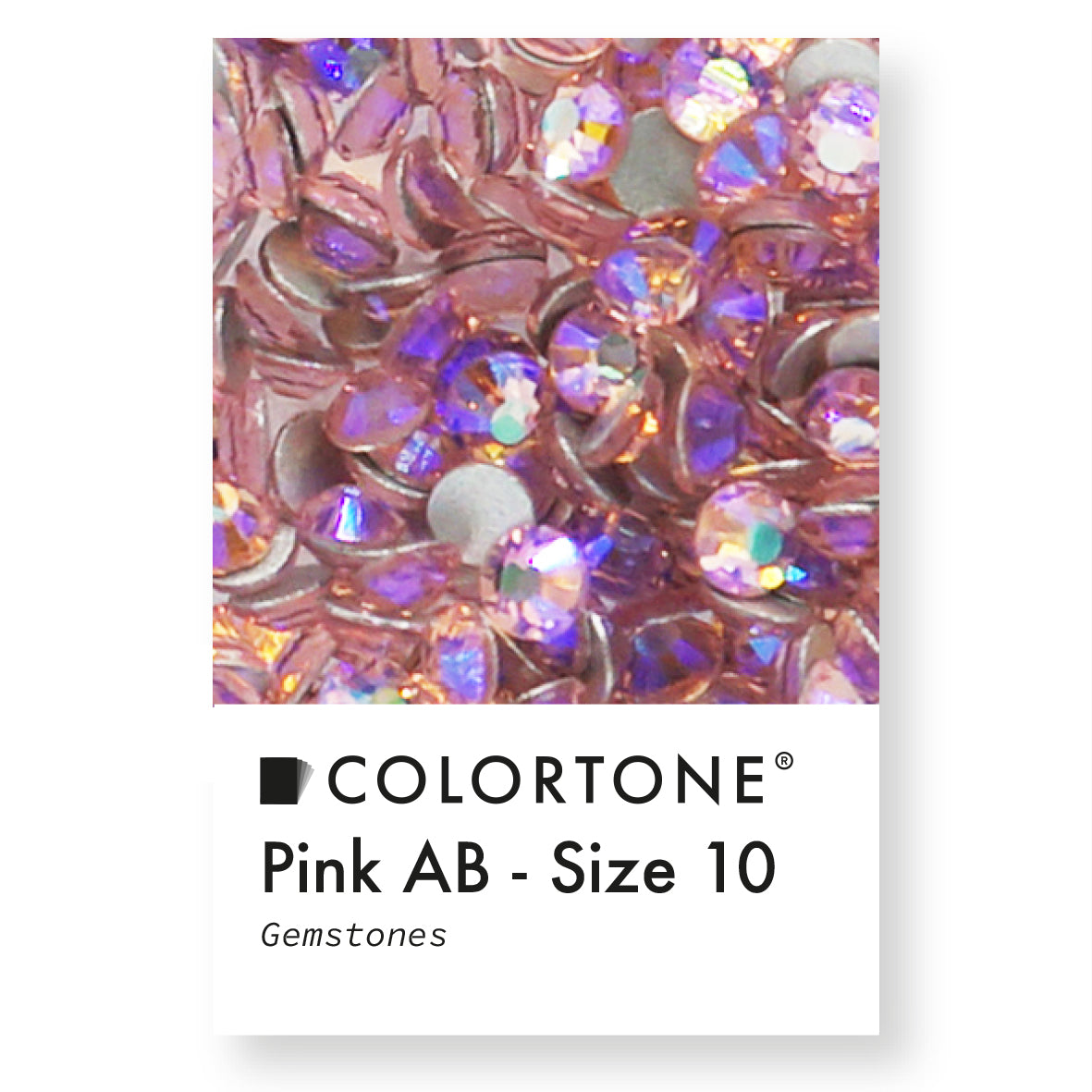 Pink Aurora Borealis Gemstones - Size 10