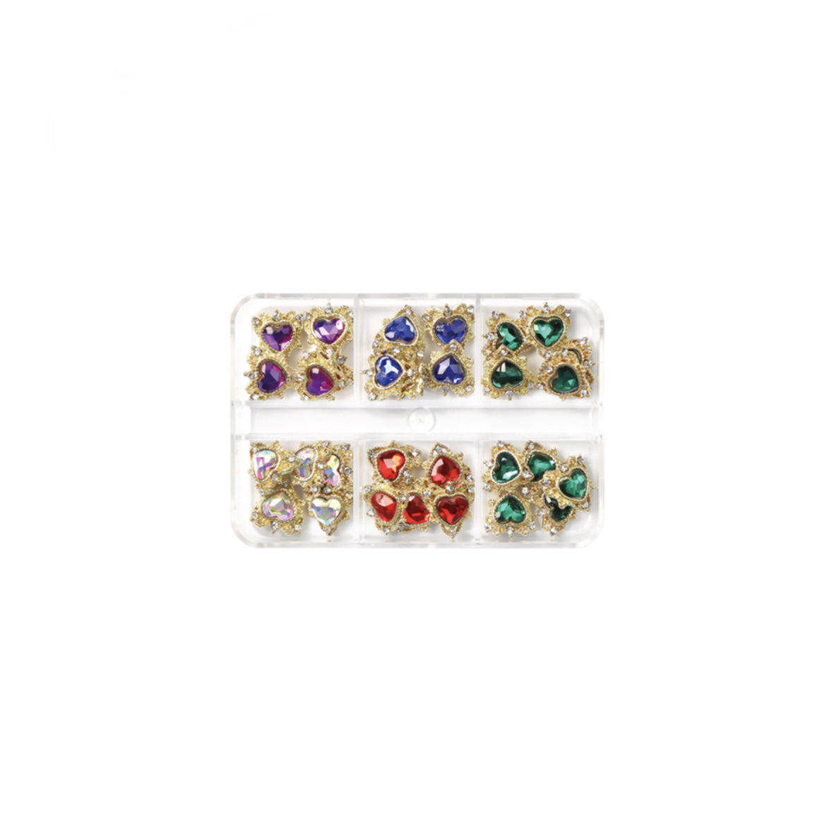 Hearts Gold Luxury Gems - Multicolor | Colortone