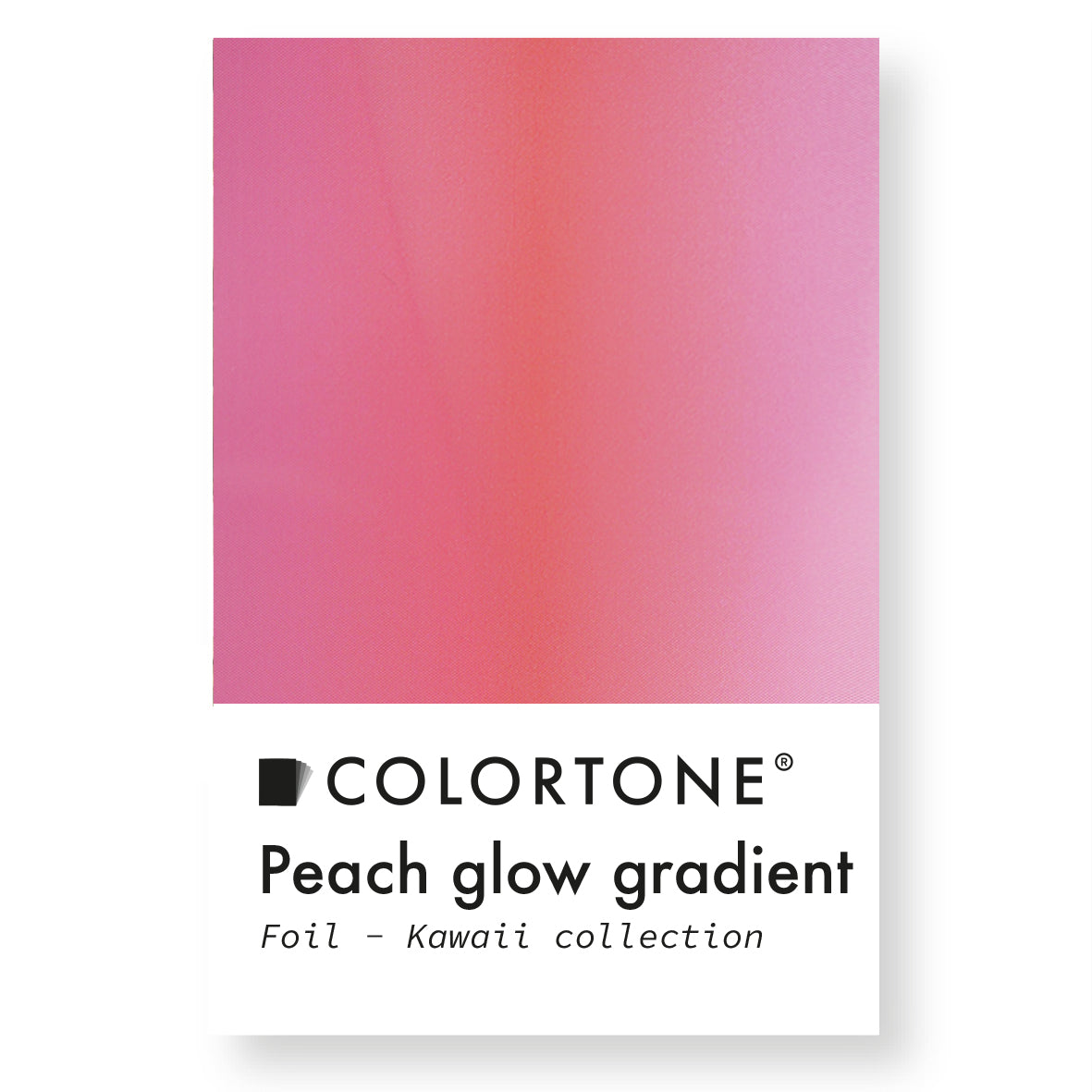 Peach Glow Gradient Foil - Multicolor