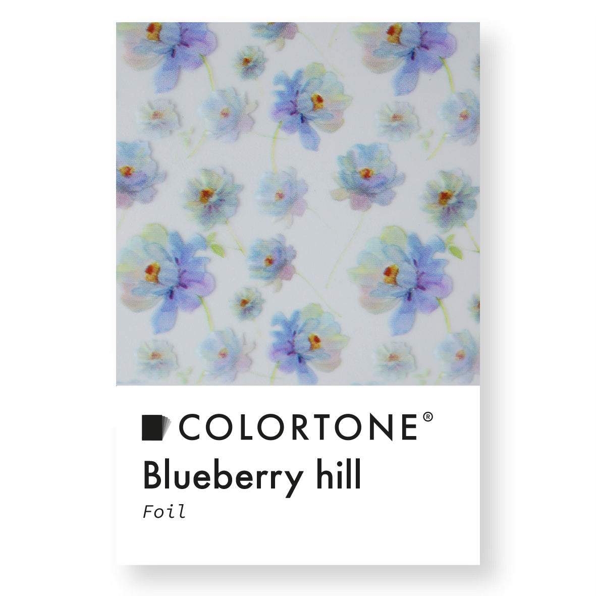 Clear Blueberry Hill Foil - Multicolor | Colortone