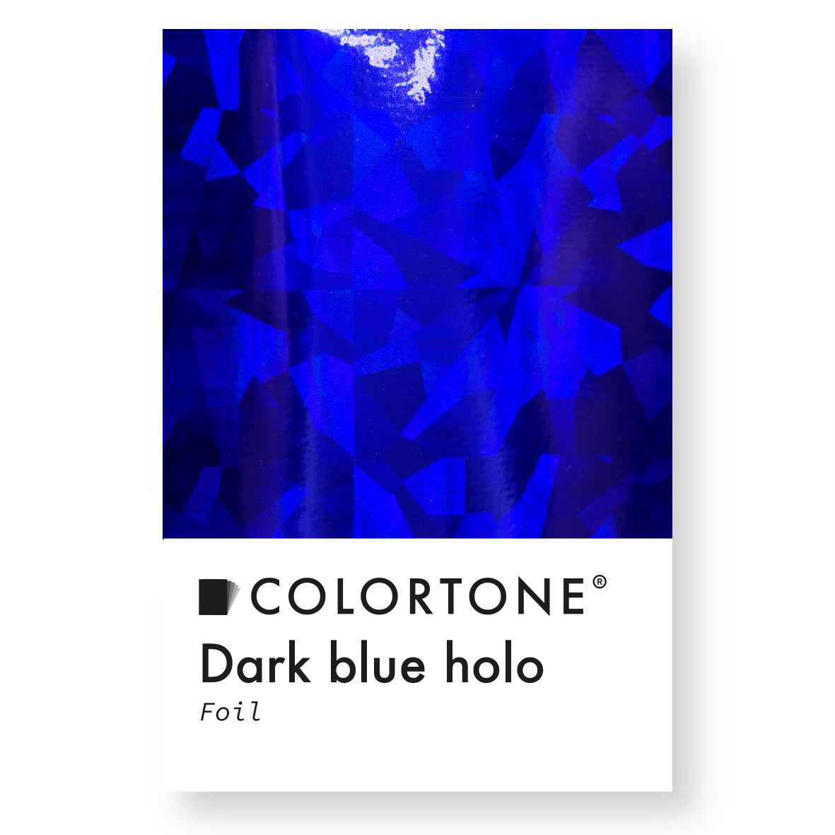 Dark Blue holo Foil - Blauw | Colortone